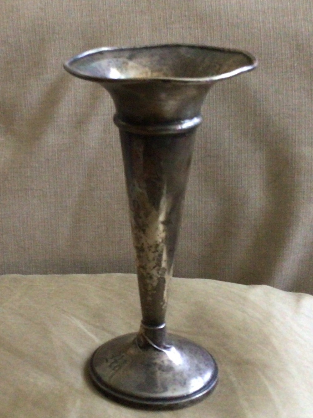 Sterling flower vase